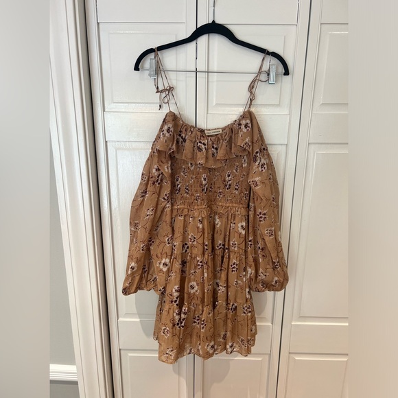 NWOT Ulla Johnson Floral & Glitter Monet Dress - Picture 3 of 7